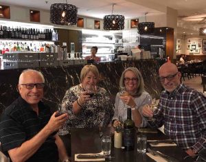 Chris and Susan Beesley with Jenni and David Proctor in Sydney Australia
