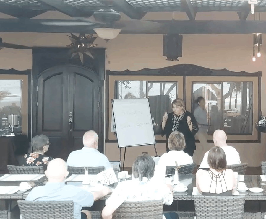 Boomerpreneurs learning at a retreat in Costa Rica