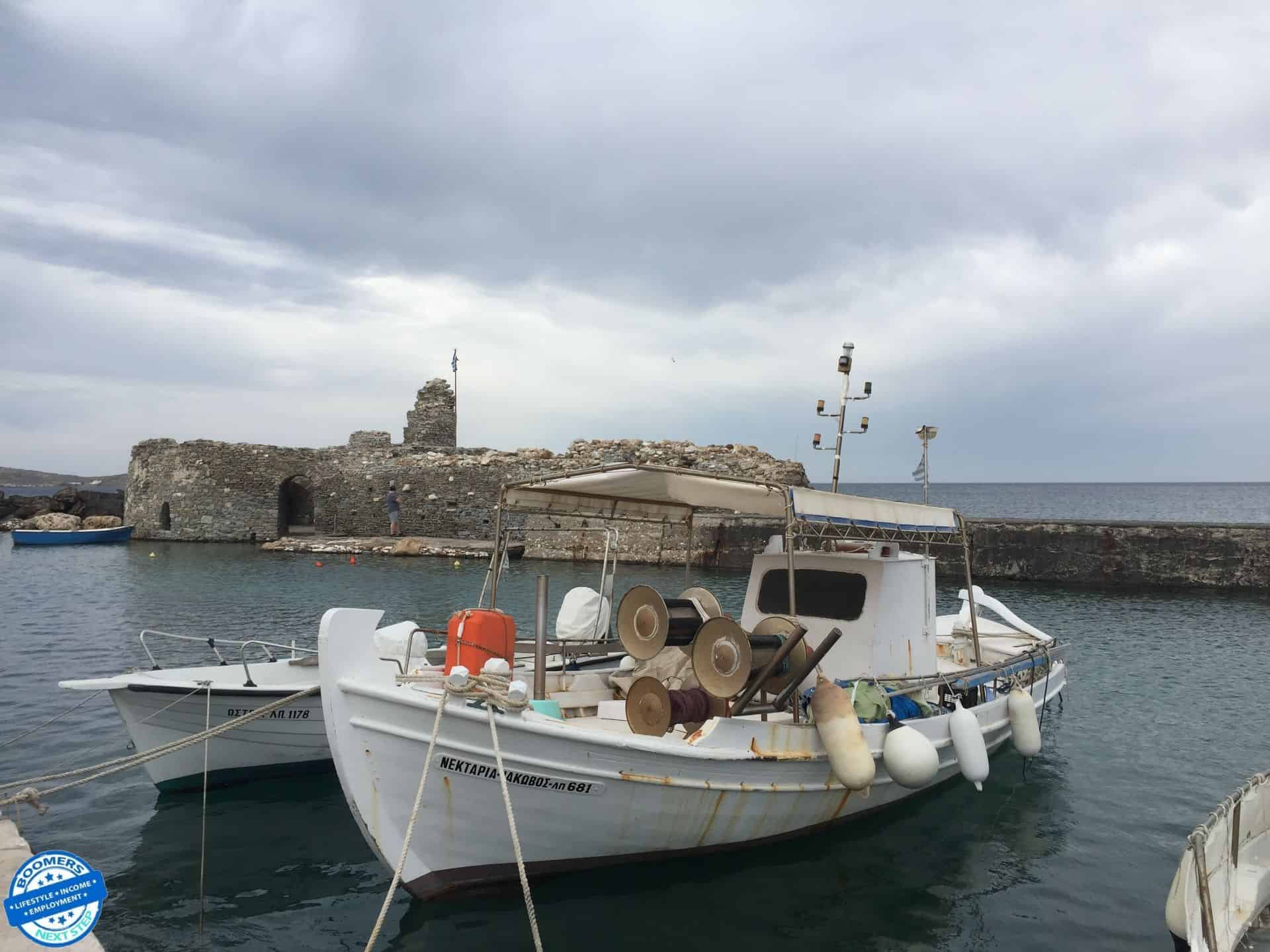 Venetian fort in Naoussa, Paros Greece