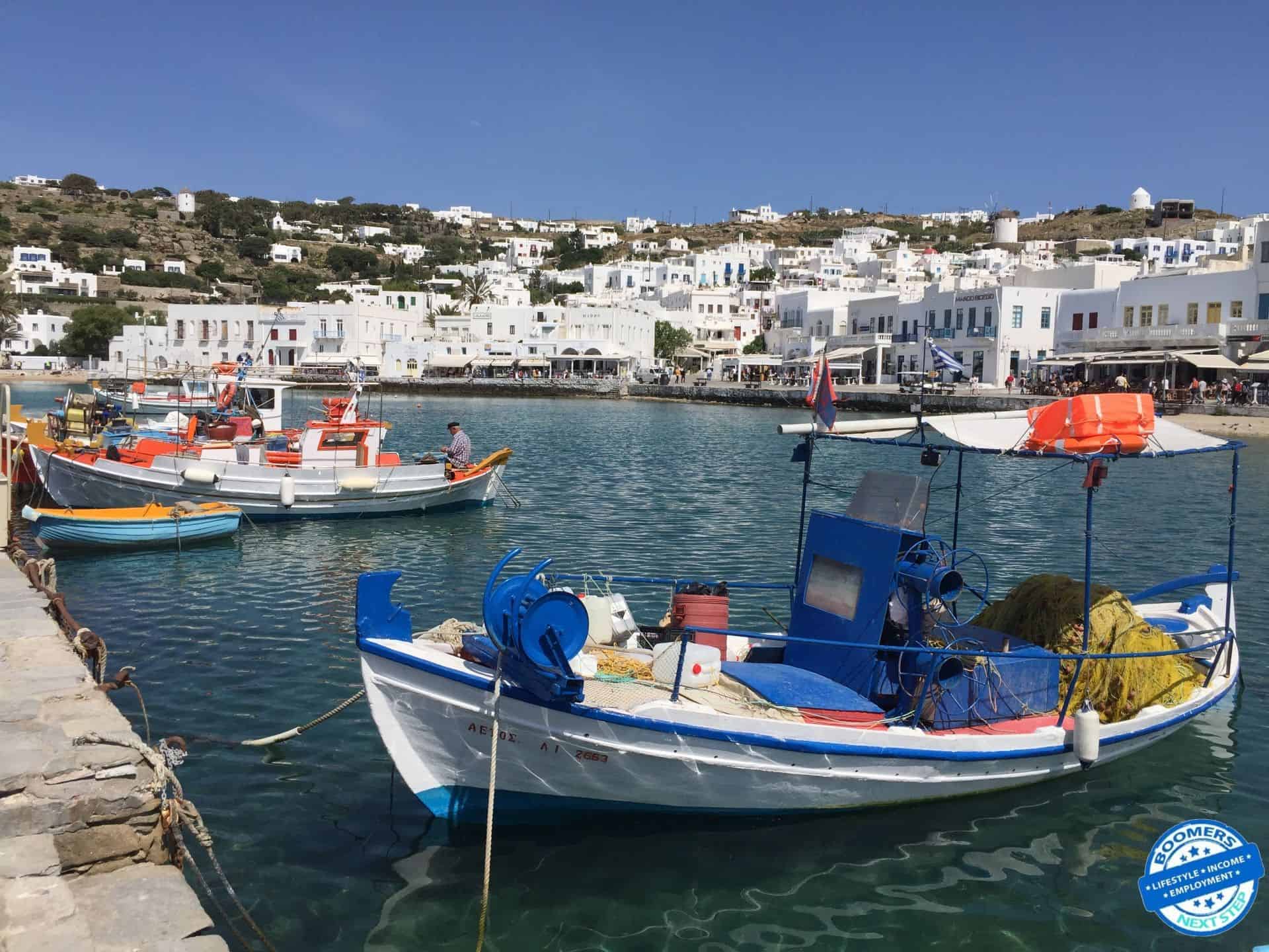Naoussa, Paros a charming fishing village.
